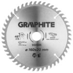 Graphite Lame de scie circulaire – 160x20mm (48 dents)