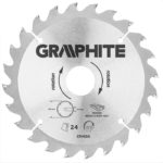 Graphite Cirkelzaagblad – 165x30mm (24 tanden)