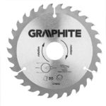 Graphite Cirkelzaagblad – 165x30mm (30 tanden)