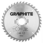 Graphite Lame de scie circulaire – 180x30mm (40 dents)