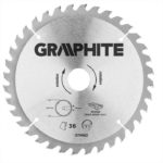 Graphite Cirkelzaagblad – 205x30mm (36 tanden)