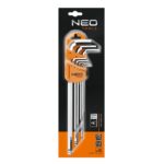 Neo-Tools Jeu de clés coudées Allen 1,5 – 10 mm (9 pièces)