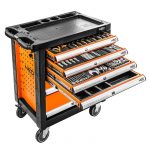Neo-Tools Chariot à outils de luxe rempli de 6 tiroirs (126 pièces)