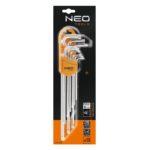 Neo-Tools Jeu de clés coudées Torx T10 – T50 (9 pièces)