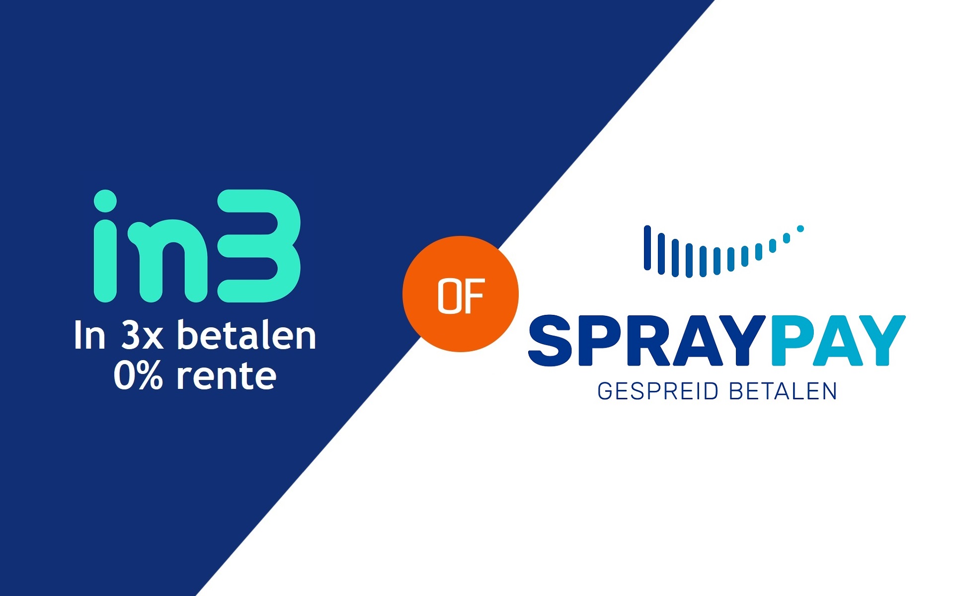 Would you rather pay for your purchase in installments? That’s possible with IN3 and SprayPay!
